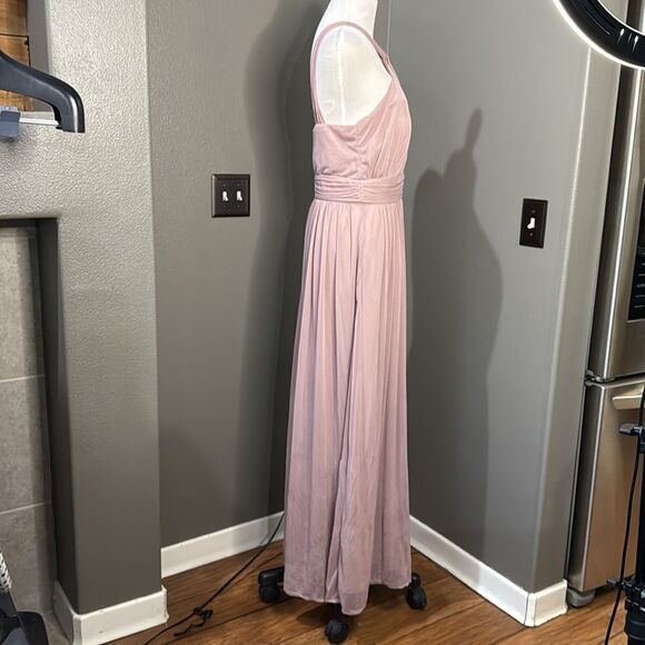 Birdy Grey Pink Halter Kiko Dusty Rose Bridesmaid Wedding Guest Prom Dress - Picture 9 of 14
